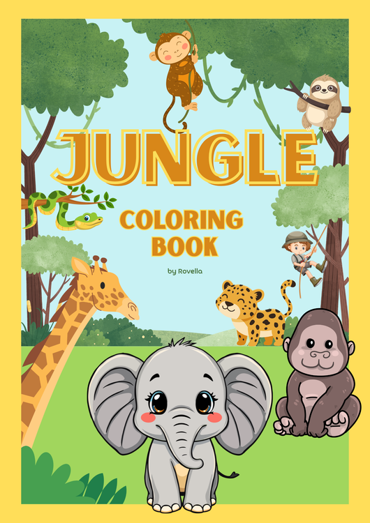 Jungle Coloring Book for Kids (Digital)